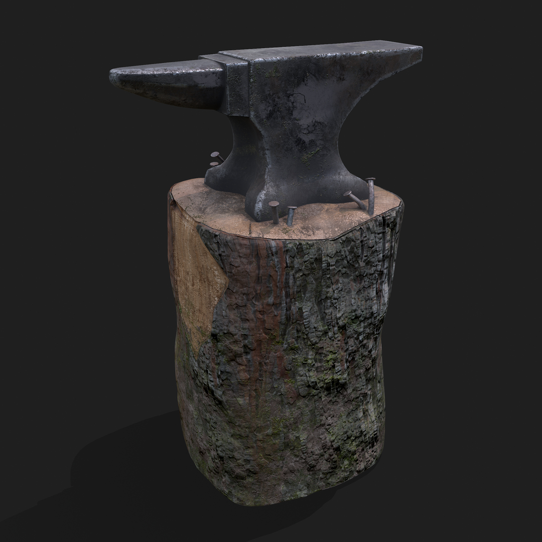 3D Anvil Tree Stump - TurboSquid 1751714