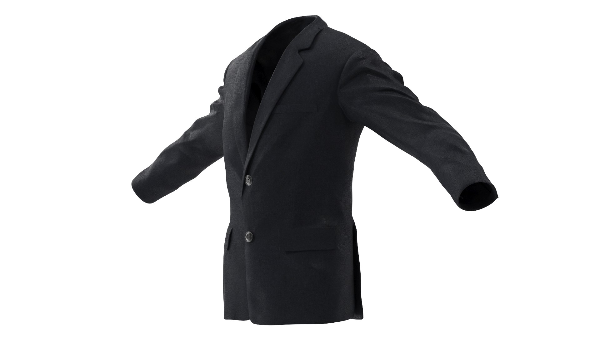 Men Suit Jacket Casual for Business 3D model preview