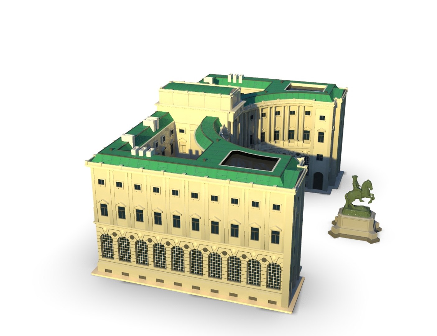 3D Model Palace Europe Building - TurboSquid 1354203