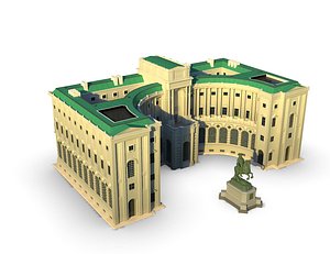 3D model palace europe building