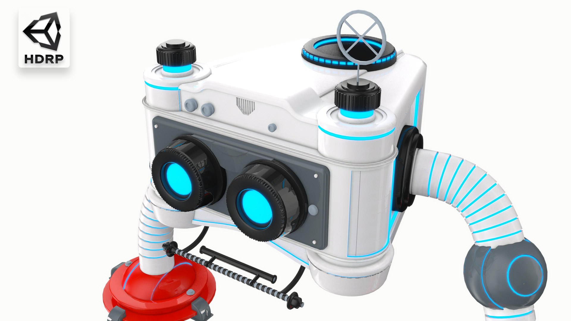 3D Futuristic Unity-compatible Robot Unity Hdrp Model - TurboSquid 2211357