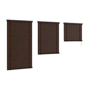 dark wood shutters c4d