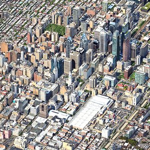 Philadelphia 3D City in Pennsylvania USA