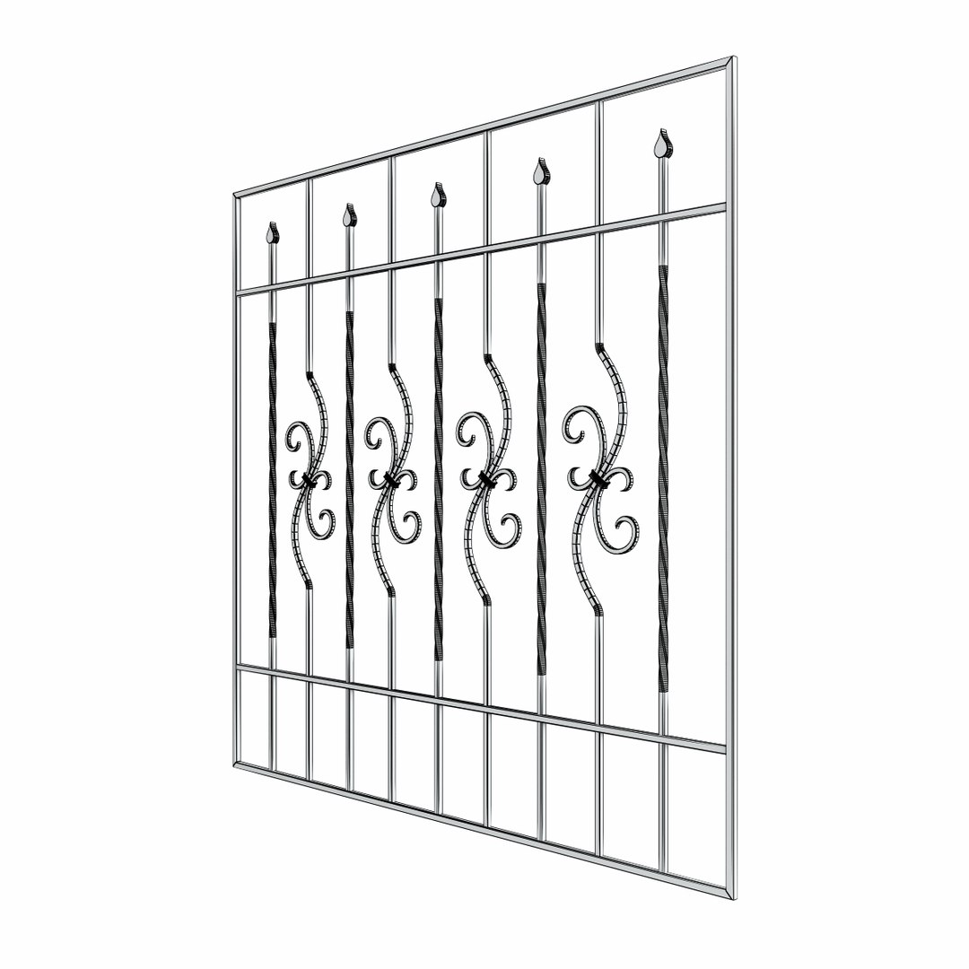 Window Bars 3d Model