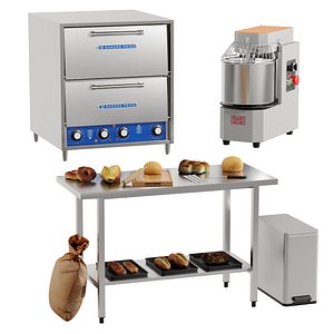 3D Bakery Set 1 model
