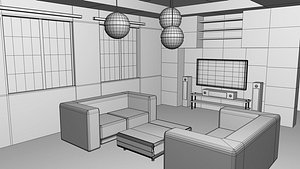 Living Room Base Mesh