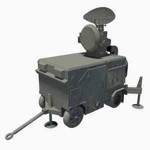 Low Poly Skyguard Radar