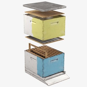 mediterranean beehive apiary 3D