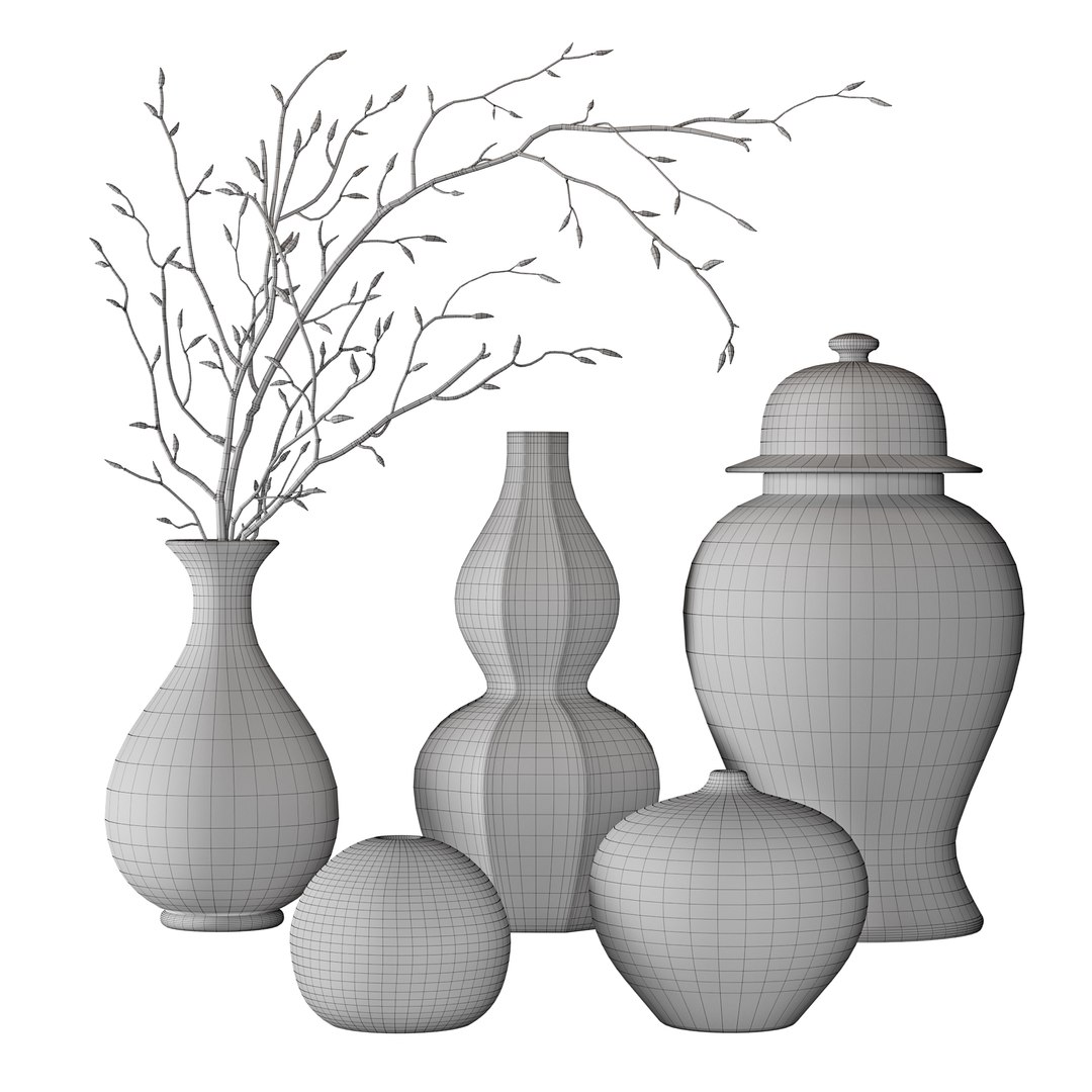 Vases Set 02 3D - TurboSquid 2186791