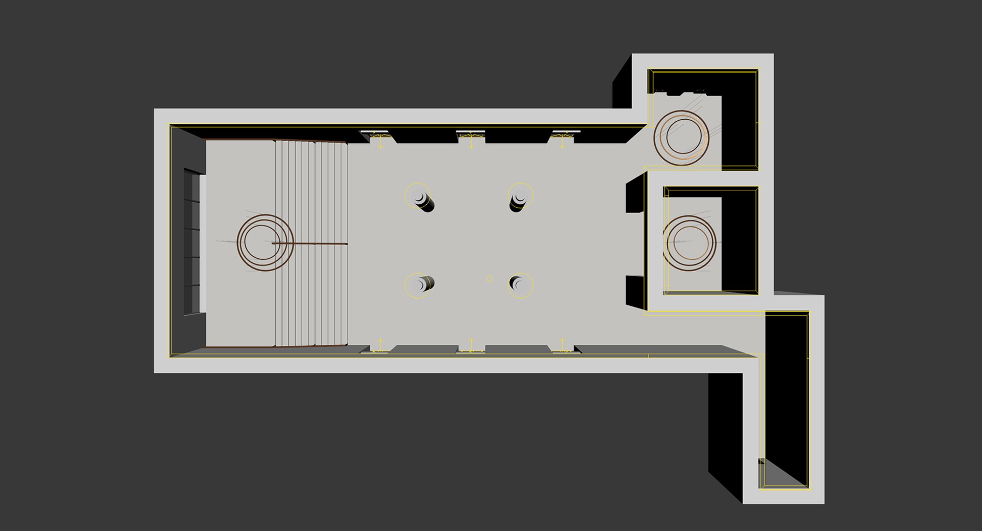 3D Model Great Hall - TurboSquid 1431308