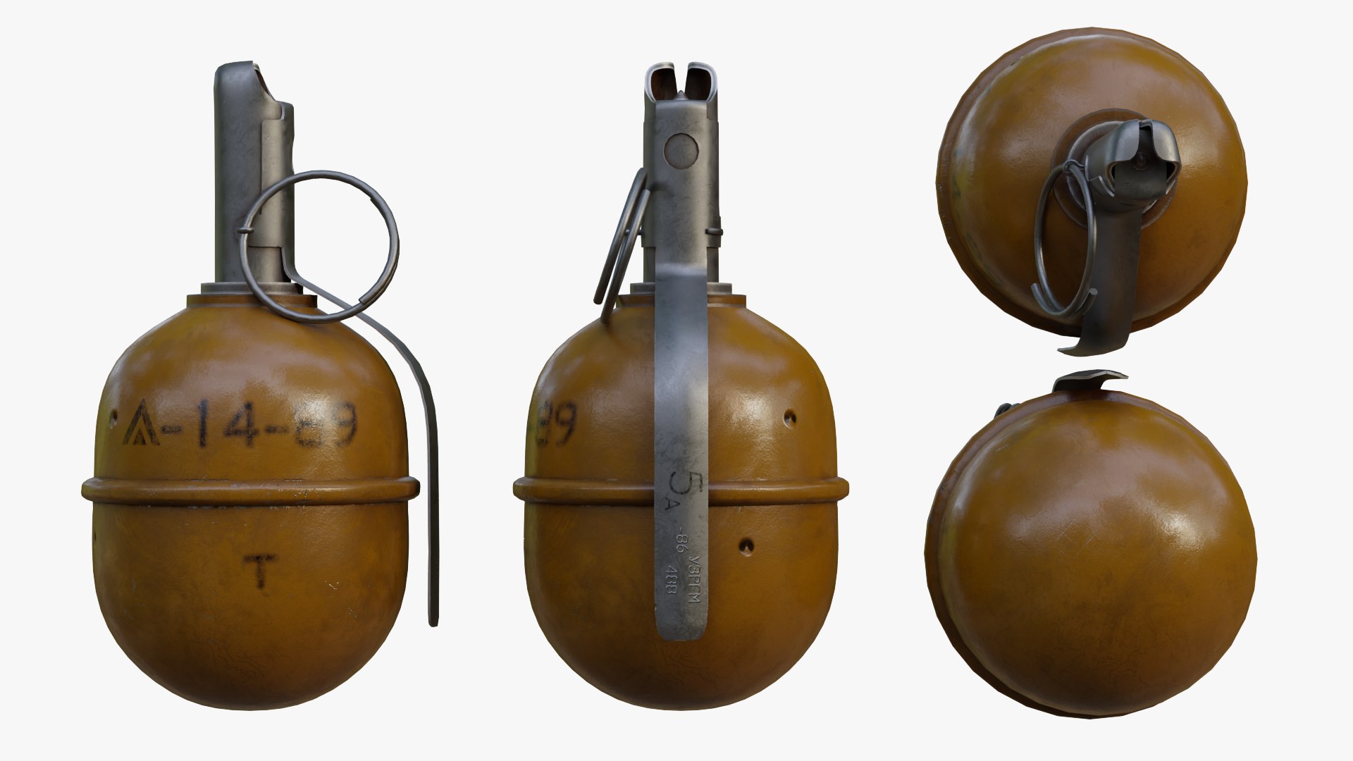 RGD-5 Frag Grenade1 3D Model - TurboSquid 2241743