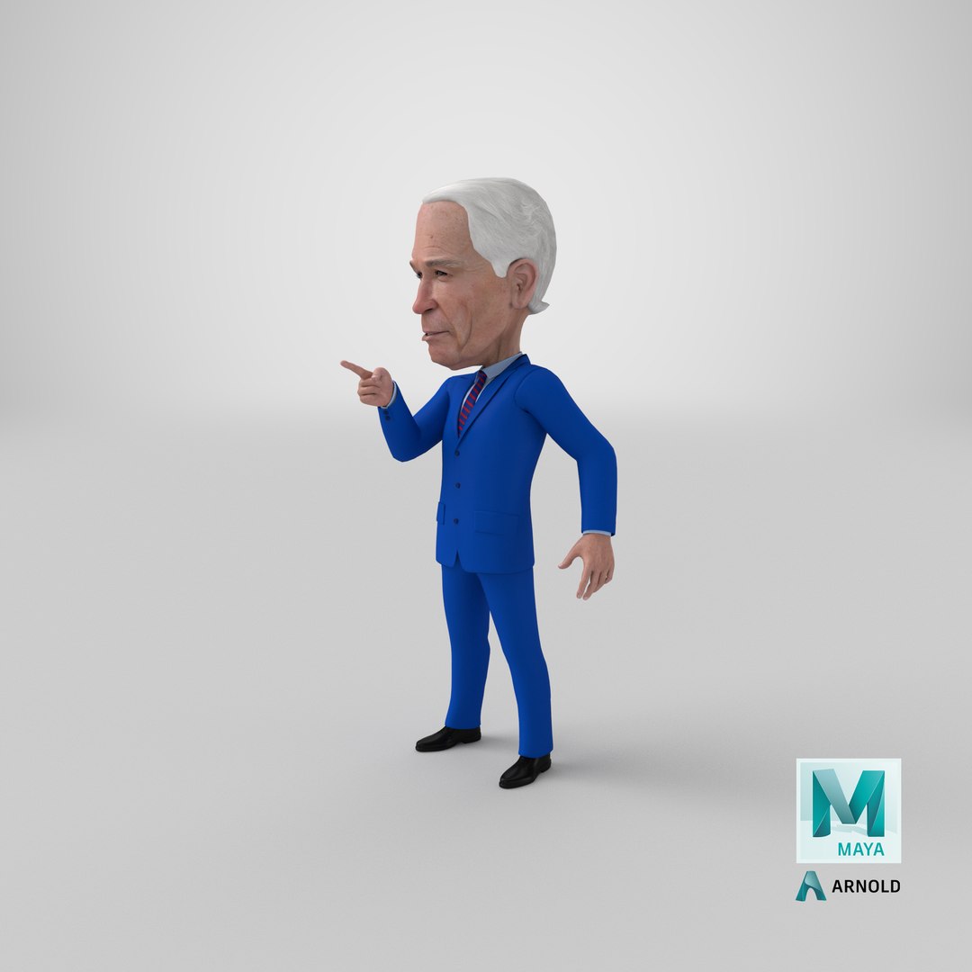 Cartoon Joe Biden Pointing Finger Pose 3D model https://p.turbosquid.com/ts-thumb/cF/vjIKOR/qP/stemcell_maya_arnold_render/png/1673267479/1920x1080/fit_q87/3961a7a941c619d4c4f80eafb47f6a302c52288c/stemcell_maya_arnold_render.jpg