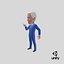 Cartoon Joe Biden Pointing Finger Pose