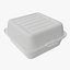 Compostable take-away container closed