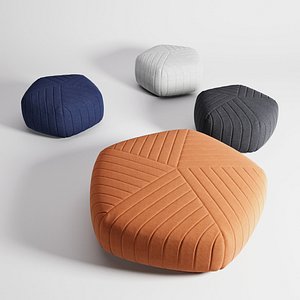 3D muuto pouf model
