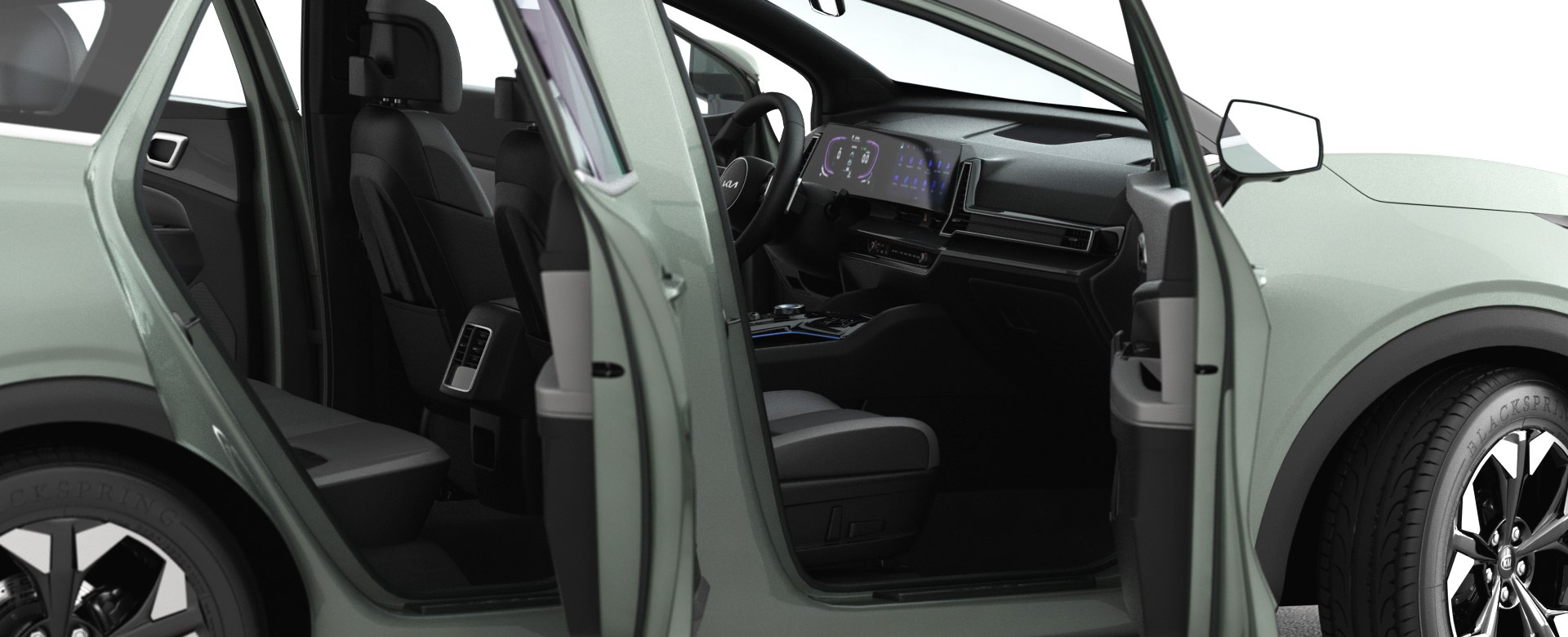 Kia Sportage XLine 2023 Opening doors and trunk model TurboSquid 2037139