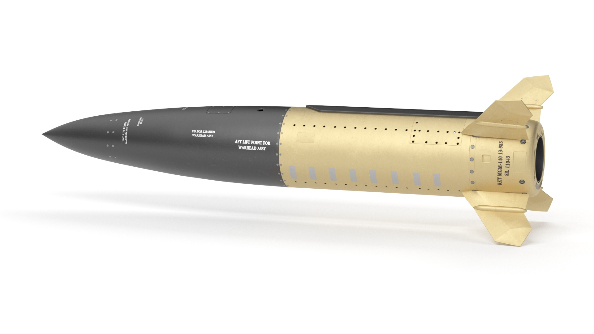 3D Lockheed Martin Mgm 140 Atacms 2 Tactical Missile - TurboSquid