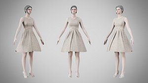 Dress 33 Minimal Geo Lines