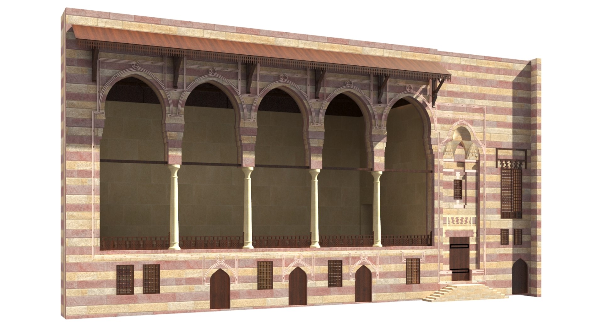 Islamic Building 3d Model