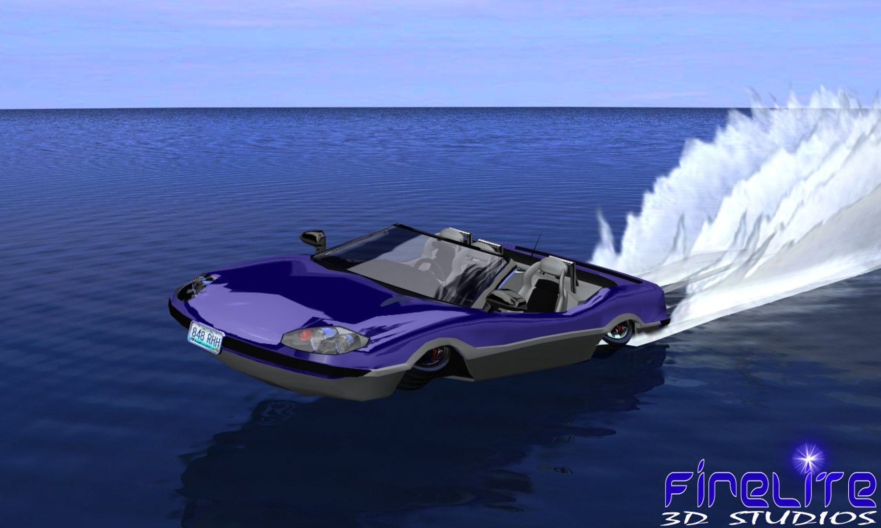 Land Water 3d Model