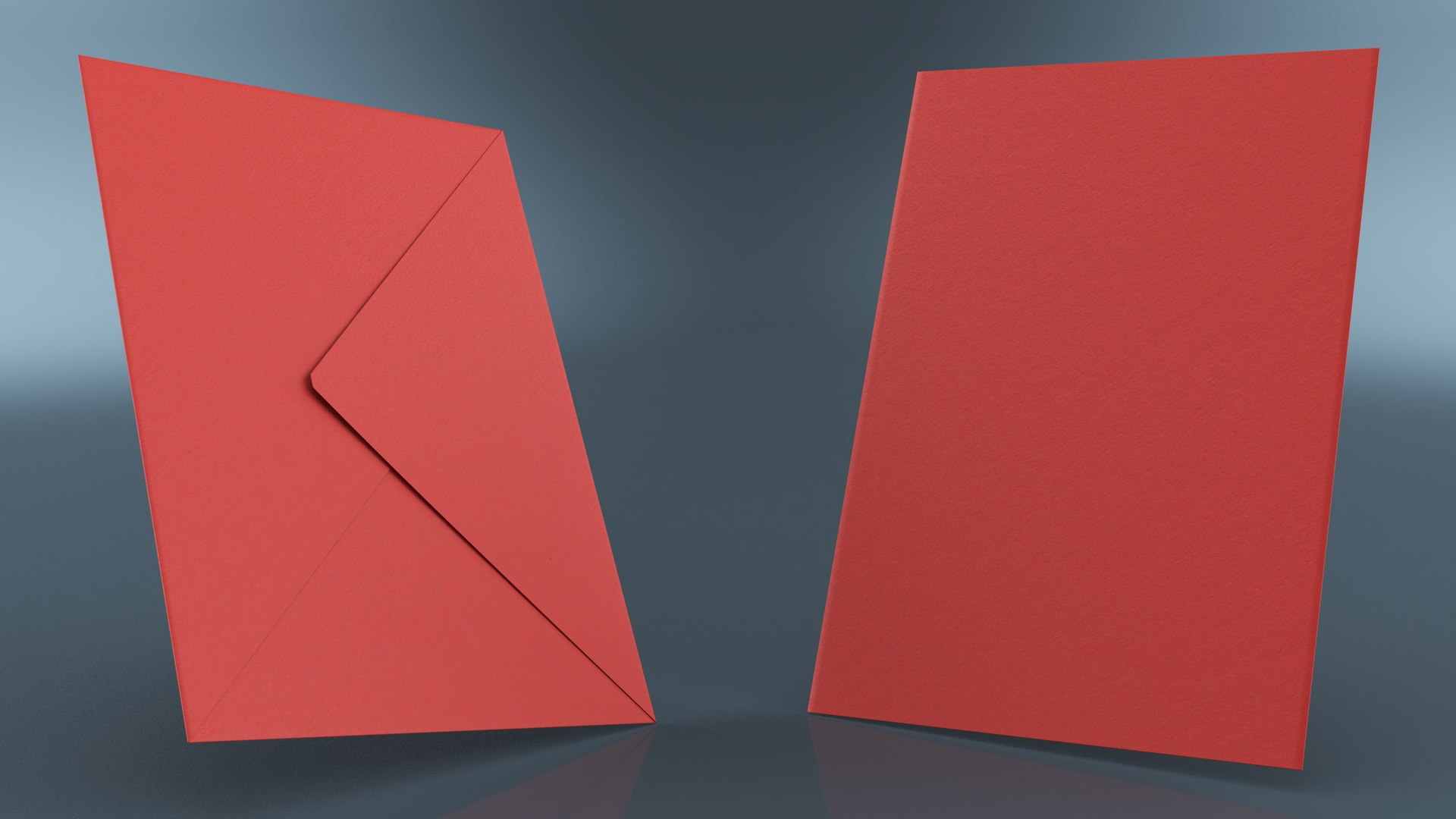 3D Model Red Standard Envelope - TurboSquid 2412661