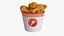 Realistischer Eimer mit frittiertem Hähnchen