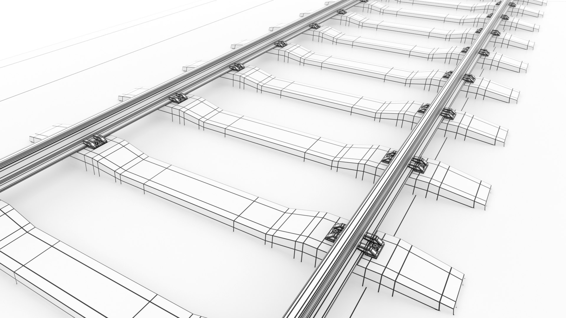 3D Railway Track - TurboSquid 1948449