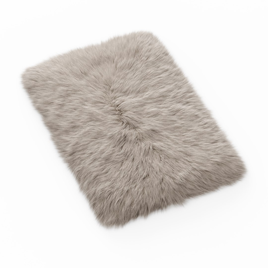 Wool Fluffy Rug Long 3D Model - TurboSquid 1479564