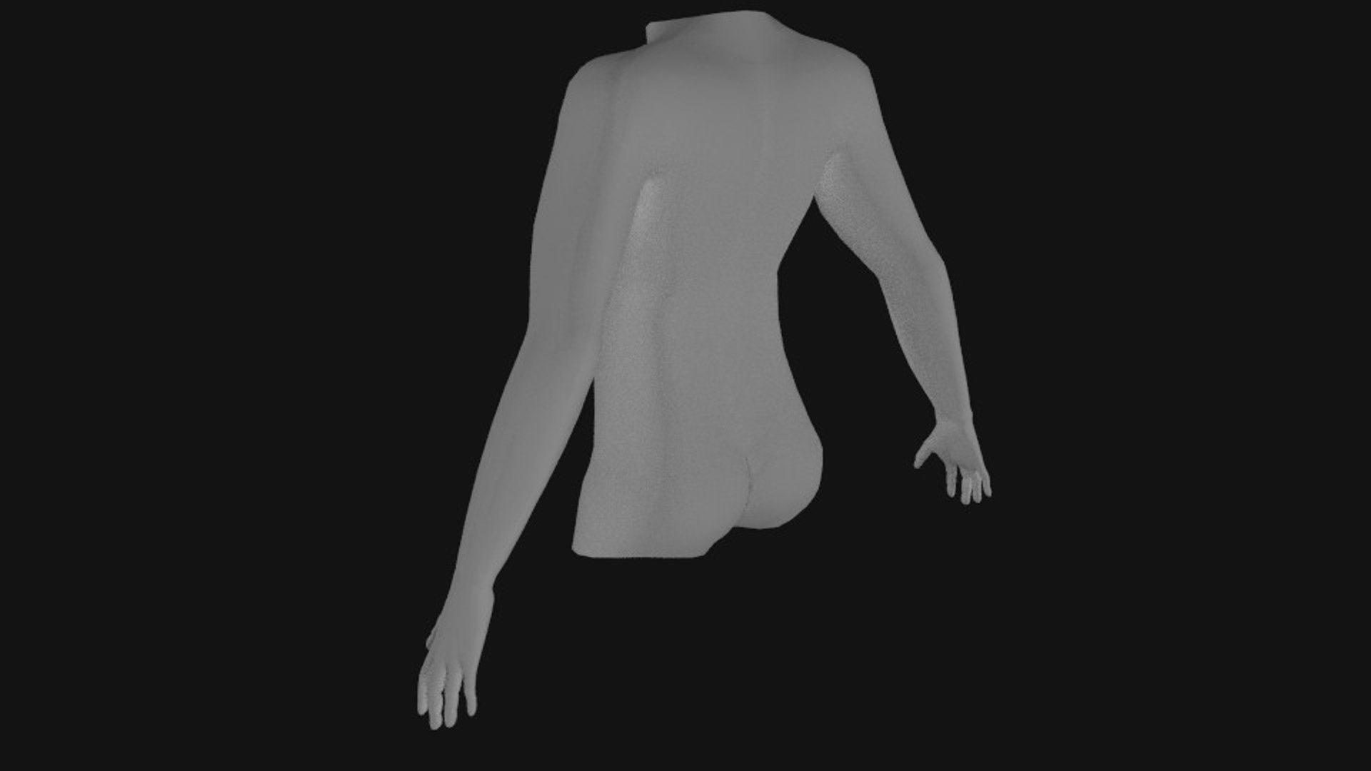 Free Basemesh Human-body Arms Hands 3d Model