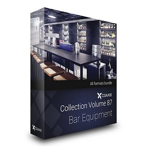 CGAxis Models Volume 87 Bar Equipment