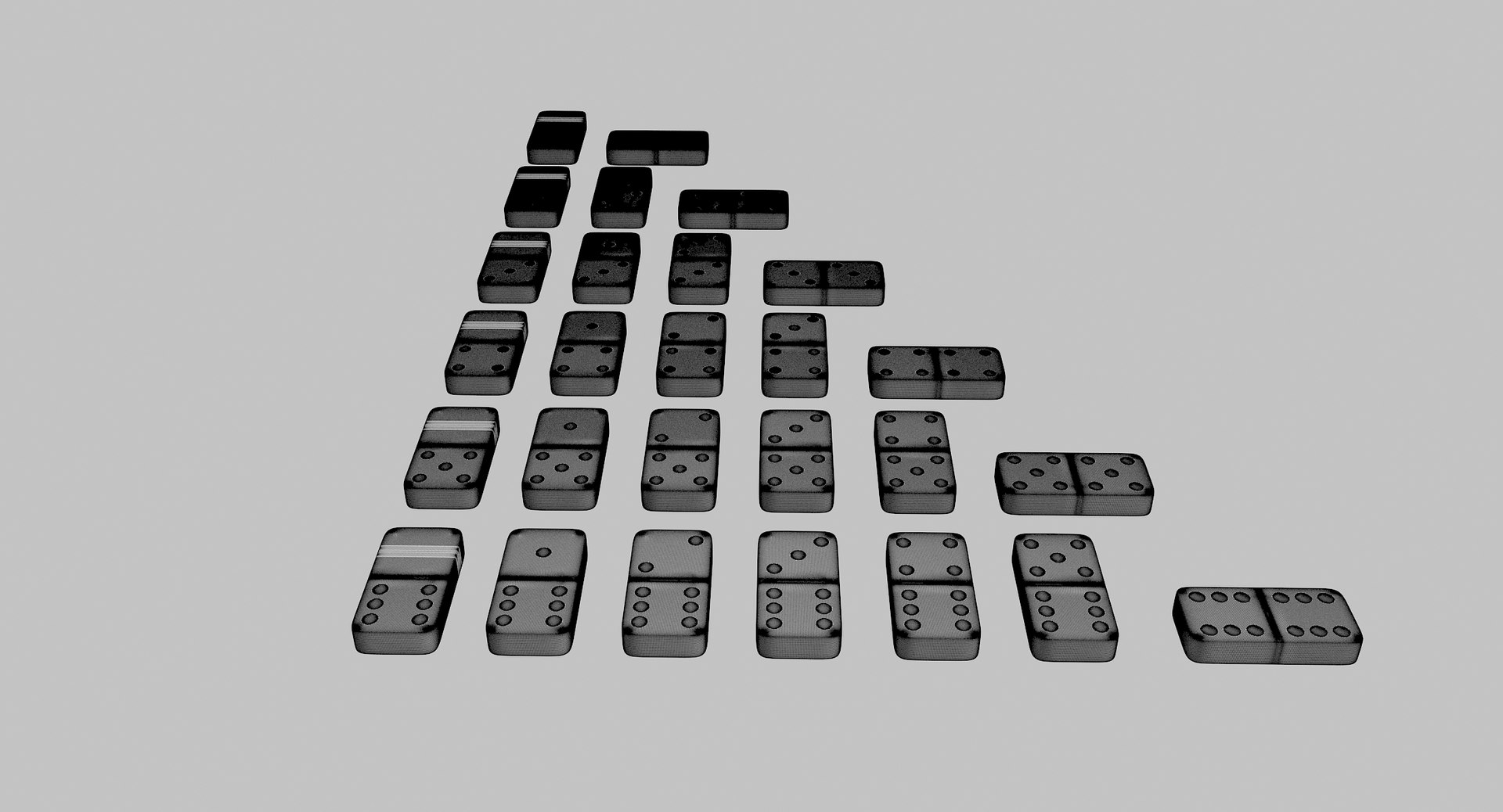 3D realistic domino model - TurboSquid 1354010