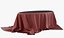 3D table drapery