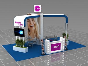 3D modular fair stand model