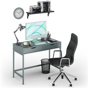 Workplace iMac Green model