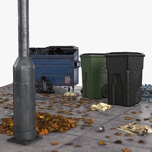 Garbage Trash Set 3D model
