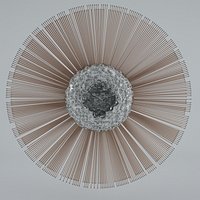 Fantastic Curtis Jere Sunburst Wall Sculpture