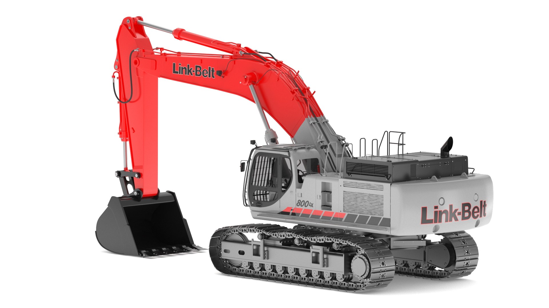 3D Link Belt 800LX V3 Hydraulic Excavator - TurboSquid 2225749