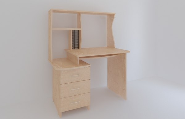desk computer 3d model