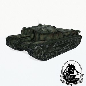 3d model zrinyi tank 43m