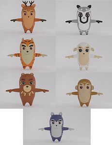 Cartoon animal pack