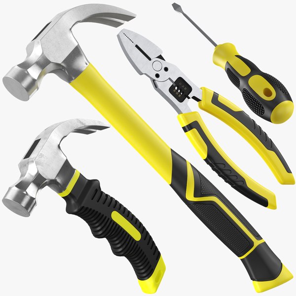 Four Hand Tools Collection 3D