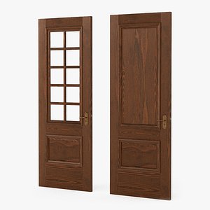 Rustic Wooden Doors - Game Ready 3D model