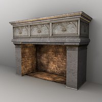 Fireplace 3d model