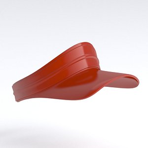 Visor Cap Red 3D