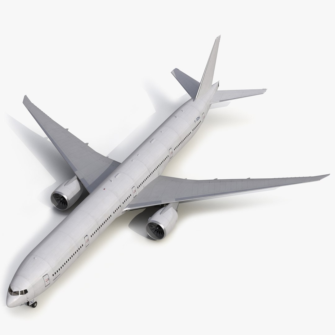Boeing 777 9x Generic 3D model preview