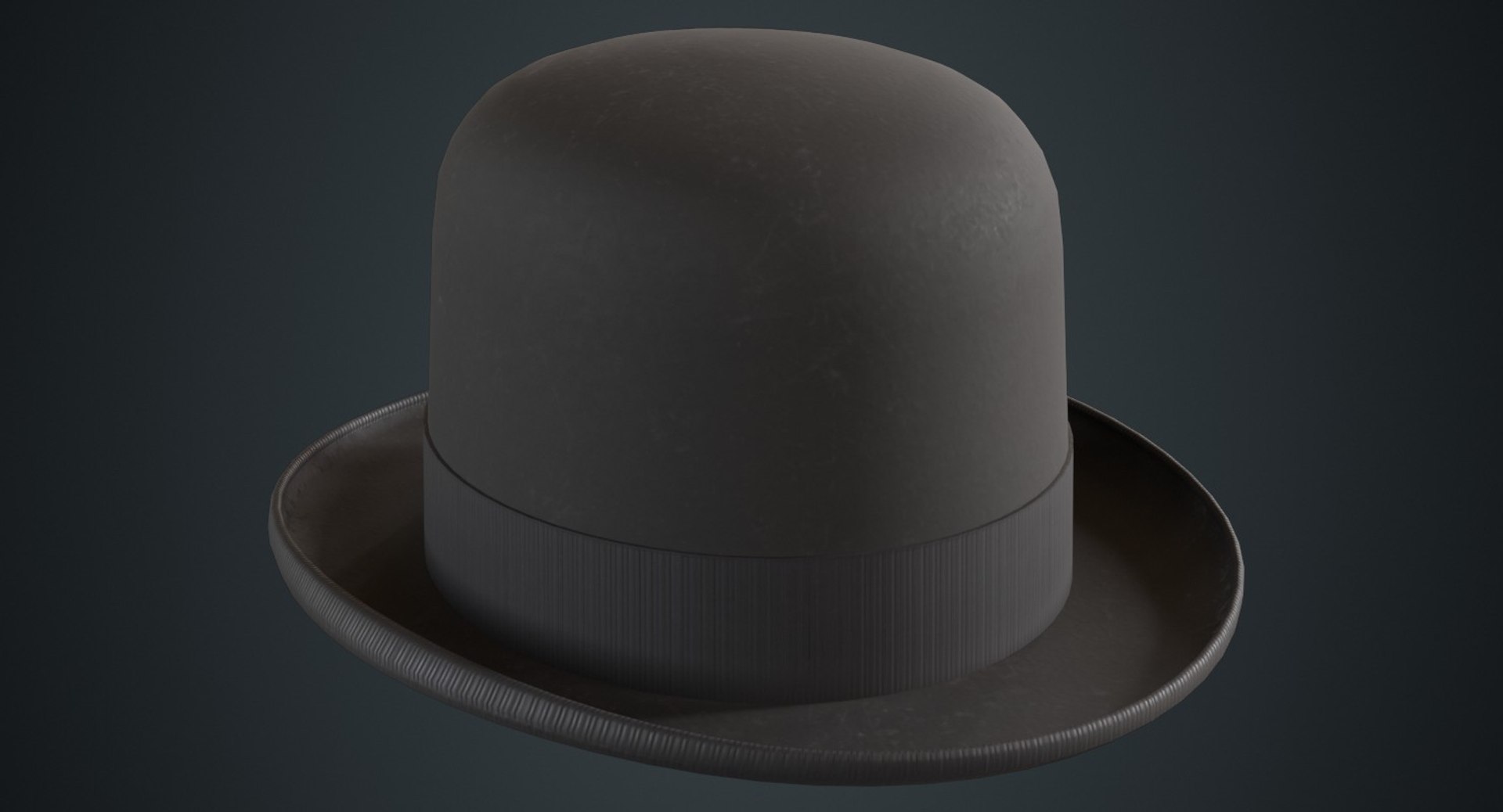 3D Model Bowler Hat 2b - TurboSquid 1377595