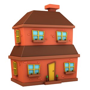3D cartoon house model