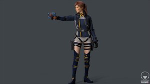 Lucy Warrior Game Ready Character