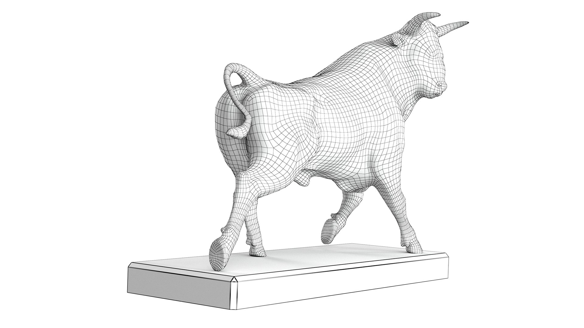 3D Bronze Bull TurboSquid 1925254