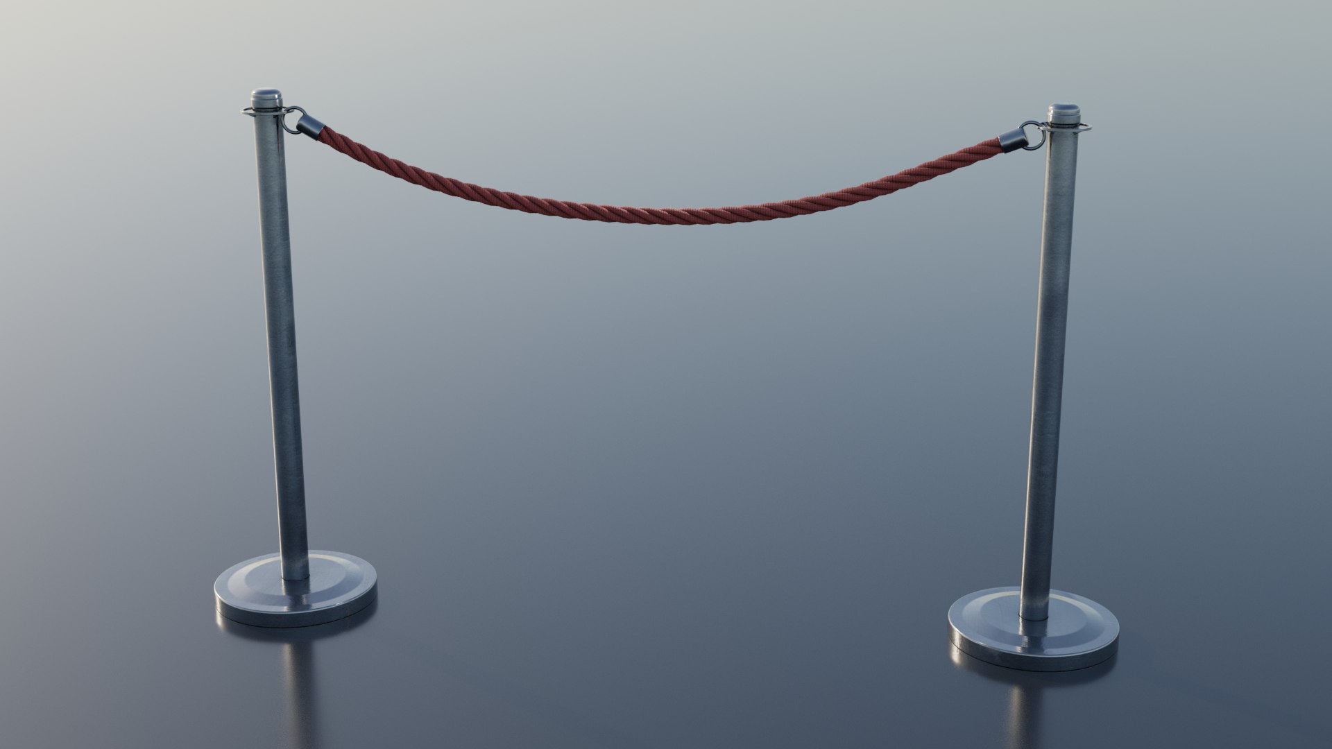 Blocking Rope Fence model - TurboSquid 2085181
